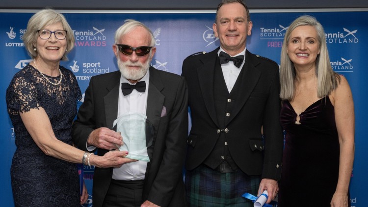 Dumbarton Tennis Club legend wins Lifetime Achievement at Tennis Scotland Awards