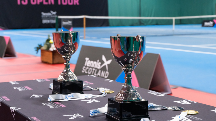 Winners of the TS Open Tour Finals receive the Sword Trophies