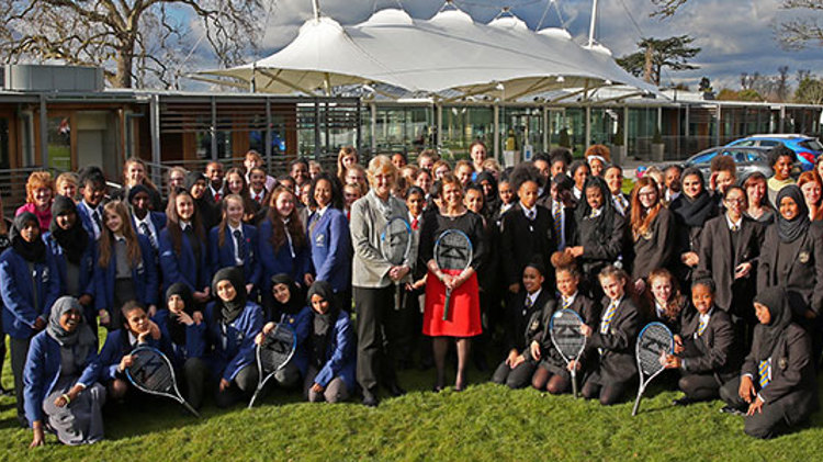 Students at the national tennis centre