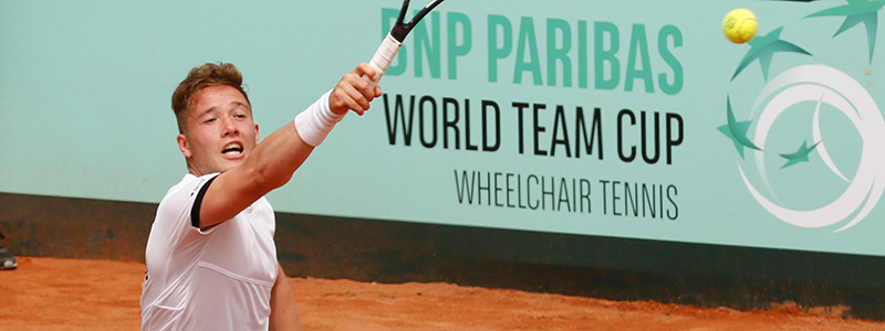 Alfie Hewett in action