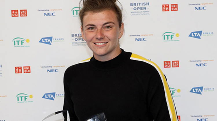 Lauren Jones at the British Open tournament