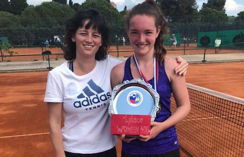 Phoebe Suthers and National Deaf Tennis Coach Catherine Fletcher
