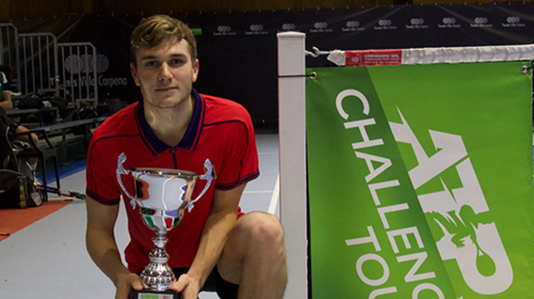 Jack Draper won his first ATP Challenger title in Italy