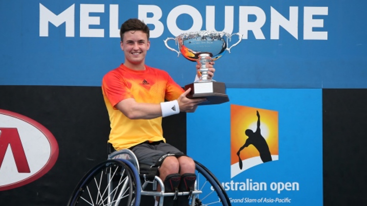 Gordon Reid holds the Australian Open singles title