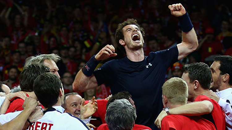 Andy Murray at the 2015 Davis Cup
