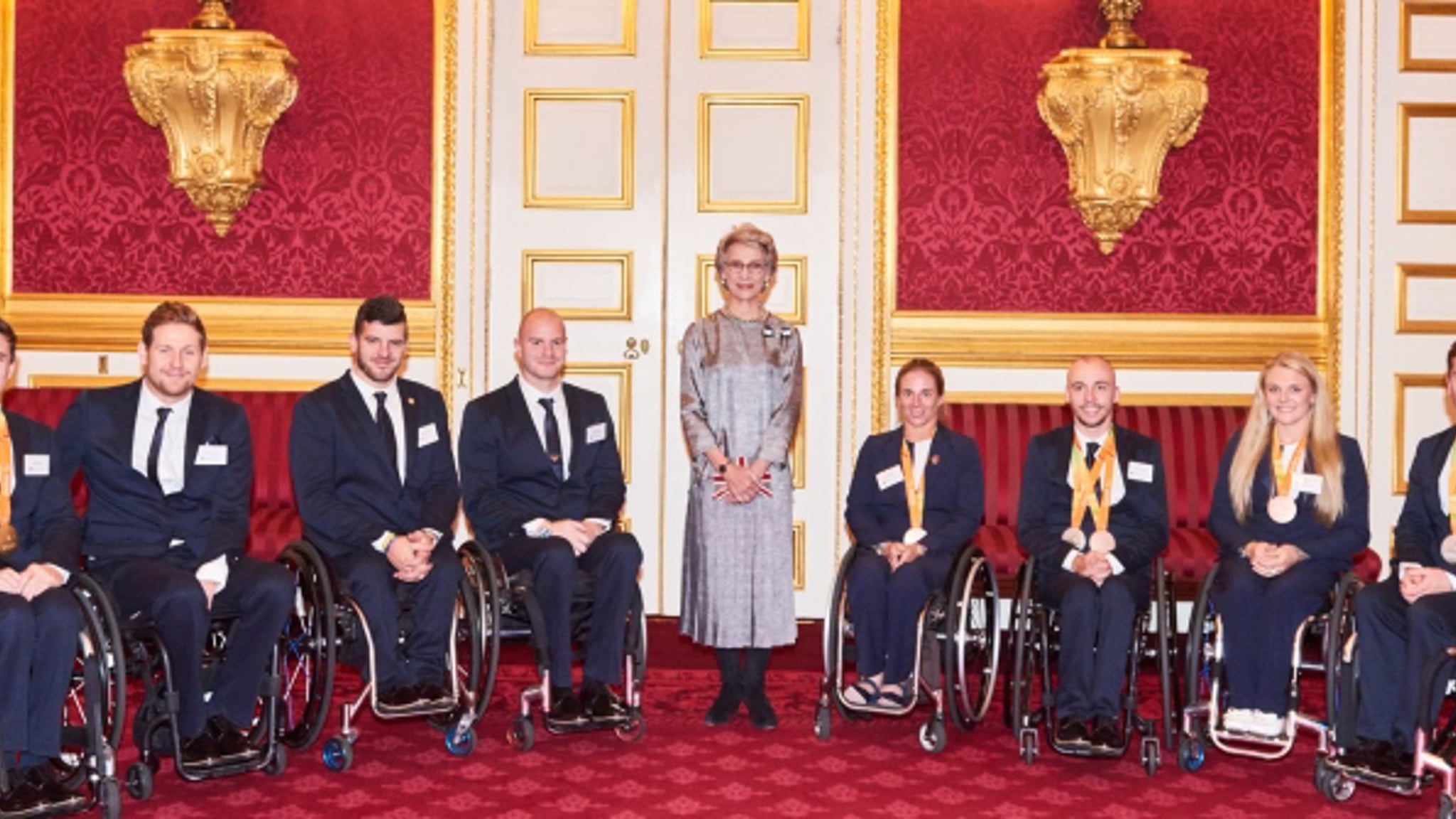 Paralympians with the Duchess of Gloucester