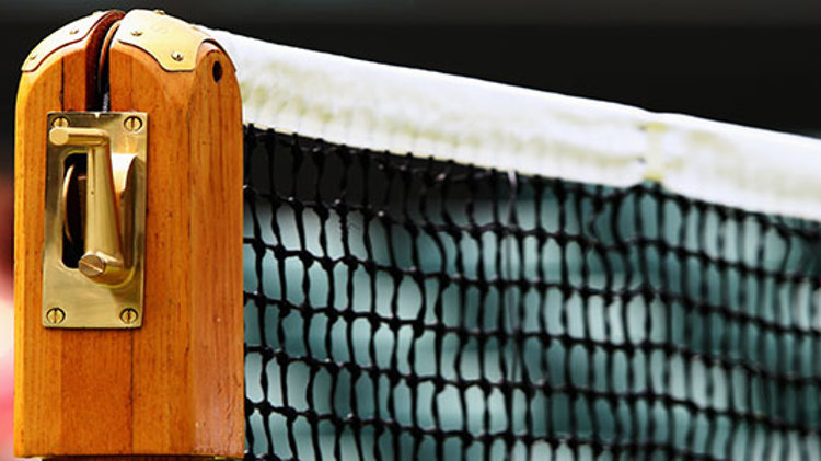 Close up of a tennis net at Wimbledon
