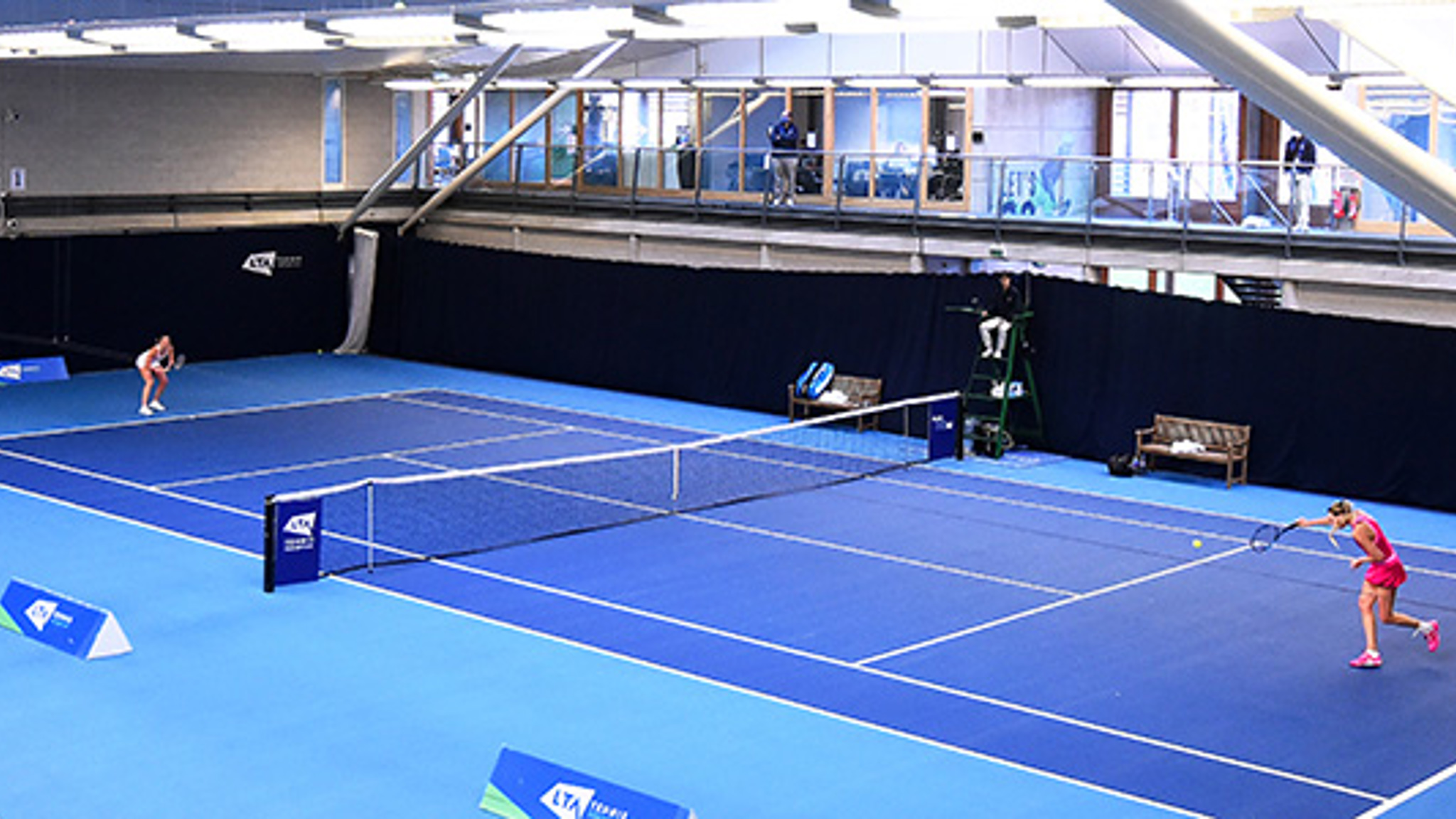Indoor tennis courts at the National Tennis Centre