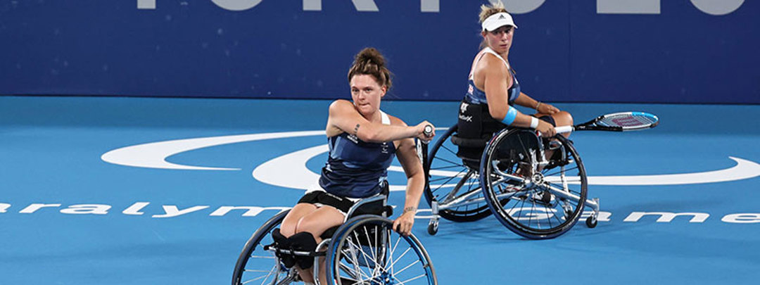 Whiley and Shuker at the paralympics
