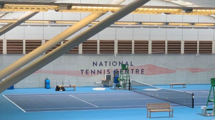 The indoor courts at the National Tennis Centre in London