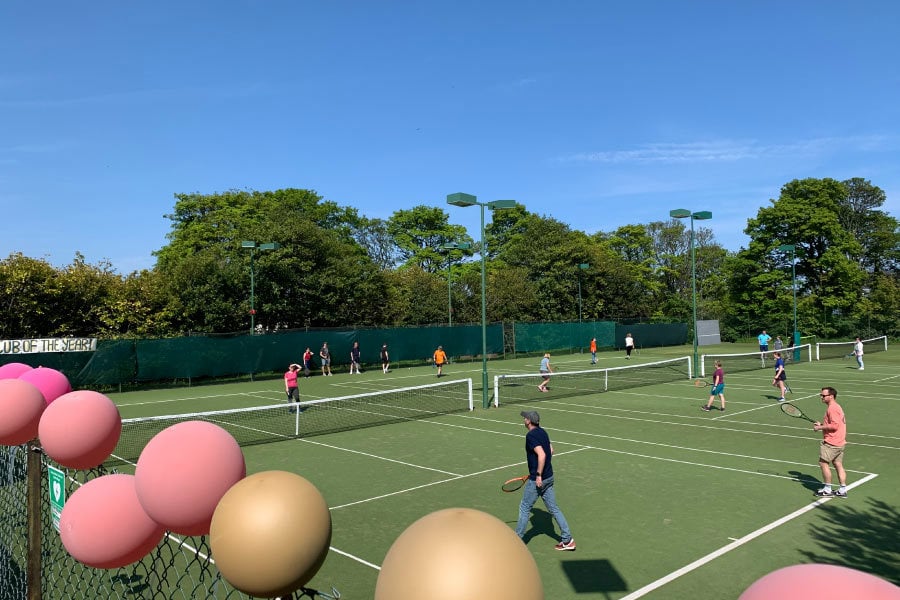 abercorn sports club outdoor tennis in the sunshine