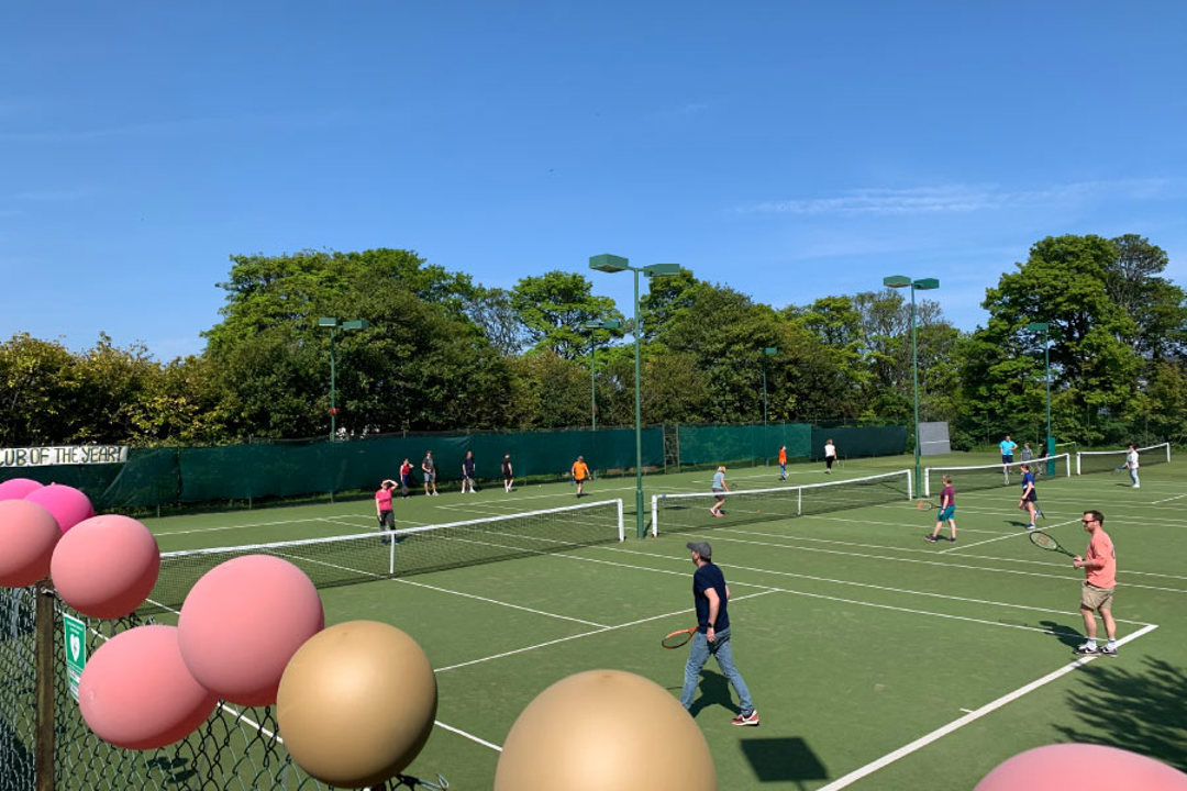 abercorn sports club outdoor tennis in the sunshine