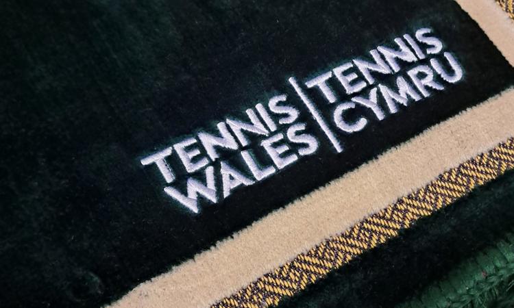 Tennis Wales unveils their brand new branded reflective/prayer mats