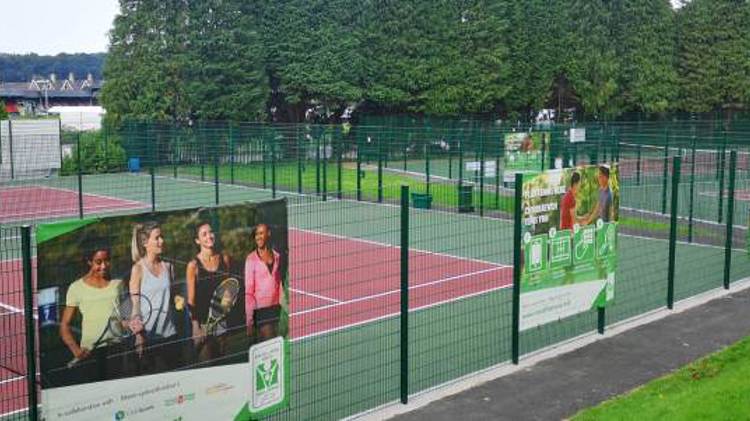 Neath tennis courts Wales