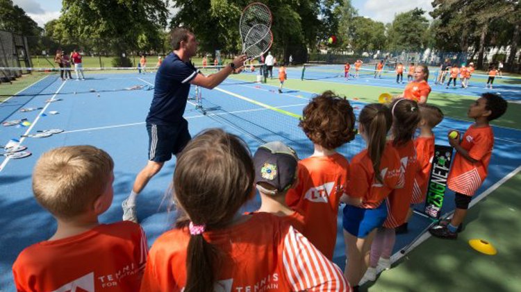 Tennis for kids coaching session