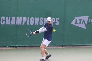 Defending champion Will Jansen at the 2022 18U Junior National Championships
