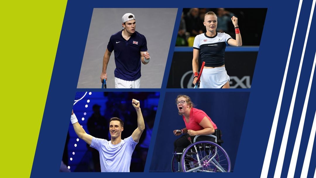 An image of Jack Draper, Harriet Dart, Joe Salisbury and Abbie Breakwell - November POTM nominees