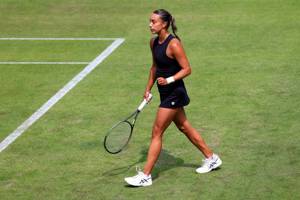 Eden Silva on court at the Rothesay Classic Birmingham