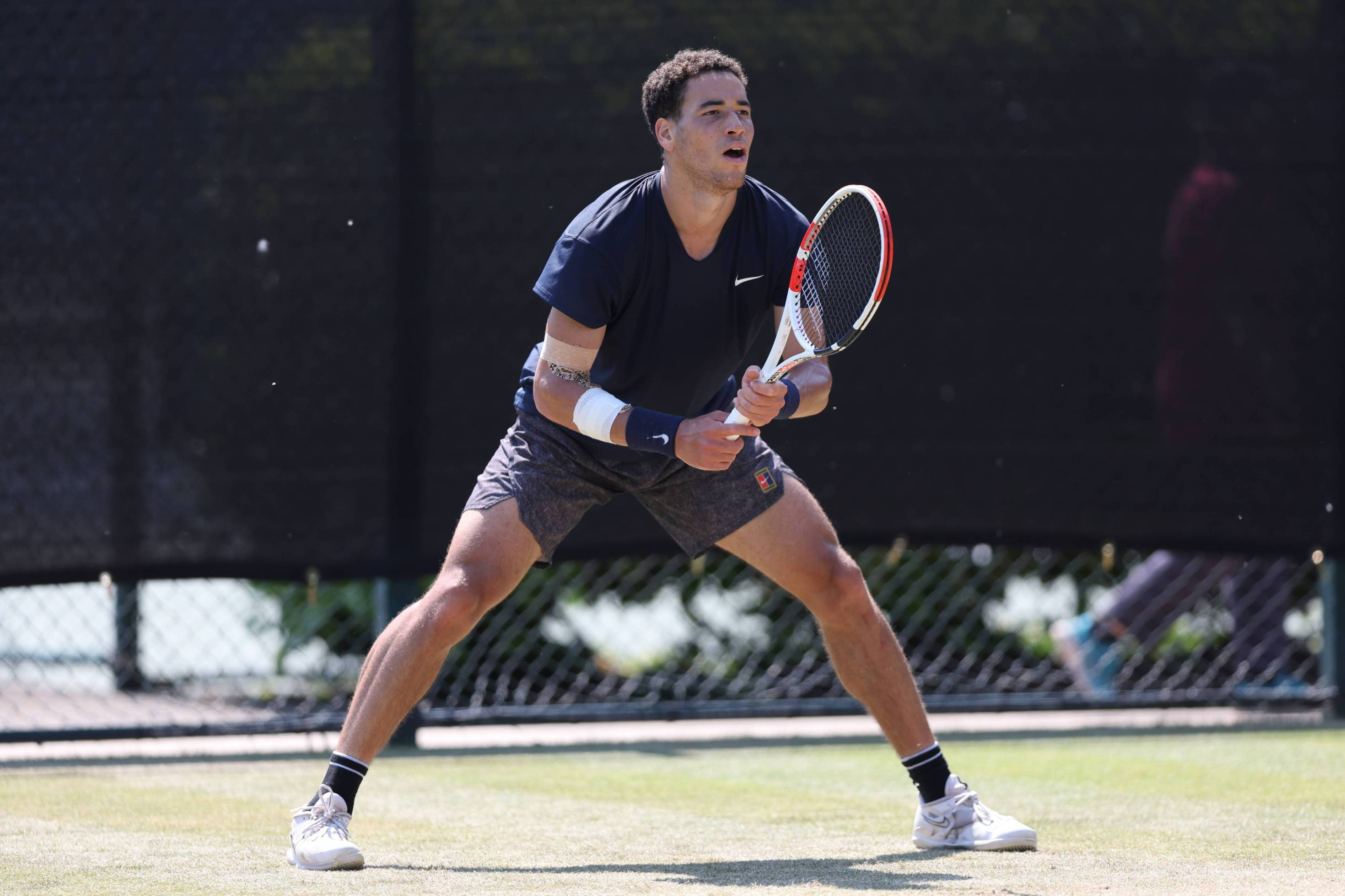 George Loffhagen prepares for a return in the Rothesay Open Nottingham quarter-final