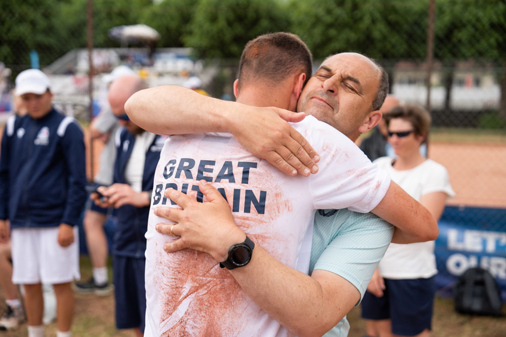 Dominic Iannotti celebrating after his success at the 2023 Virtus World Games.