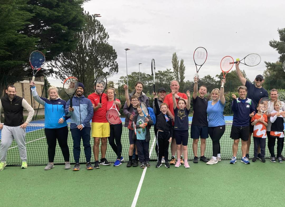 Players cheering at Stanley Park tennis courts in Blackpool