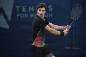 British junior Jamie Diack in action at the Lexus Junior National Championships