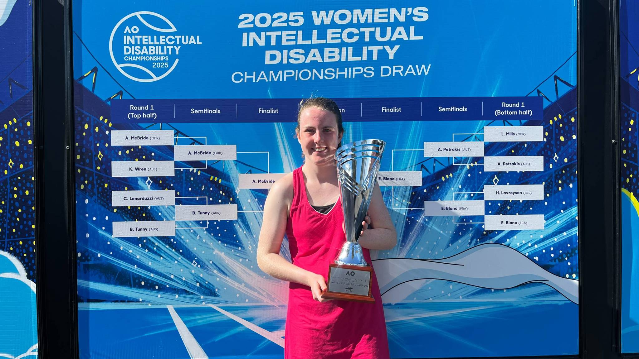 Anna McBride & Fabrice Higgins amongst title winners at the AO25 Intellectual Disability Championships