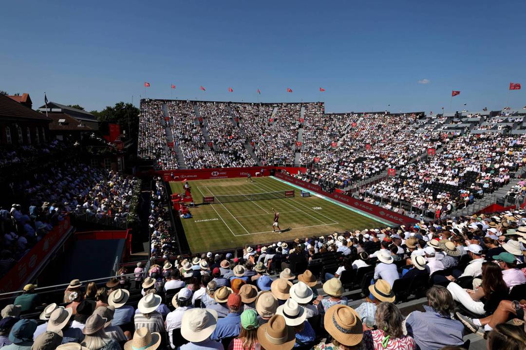 View of the Andy Murray Arena at the HSBC Championships in 2025
