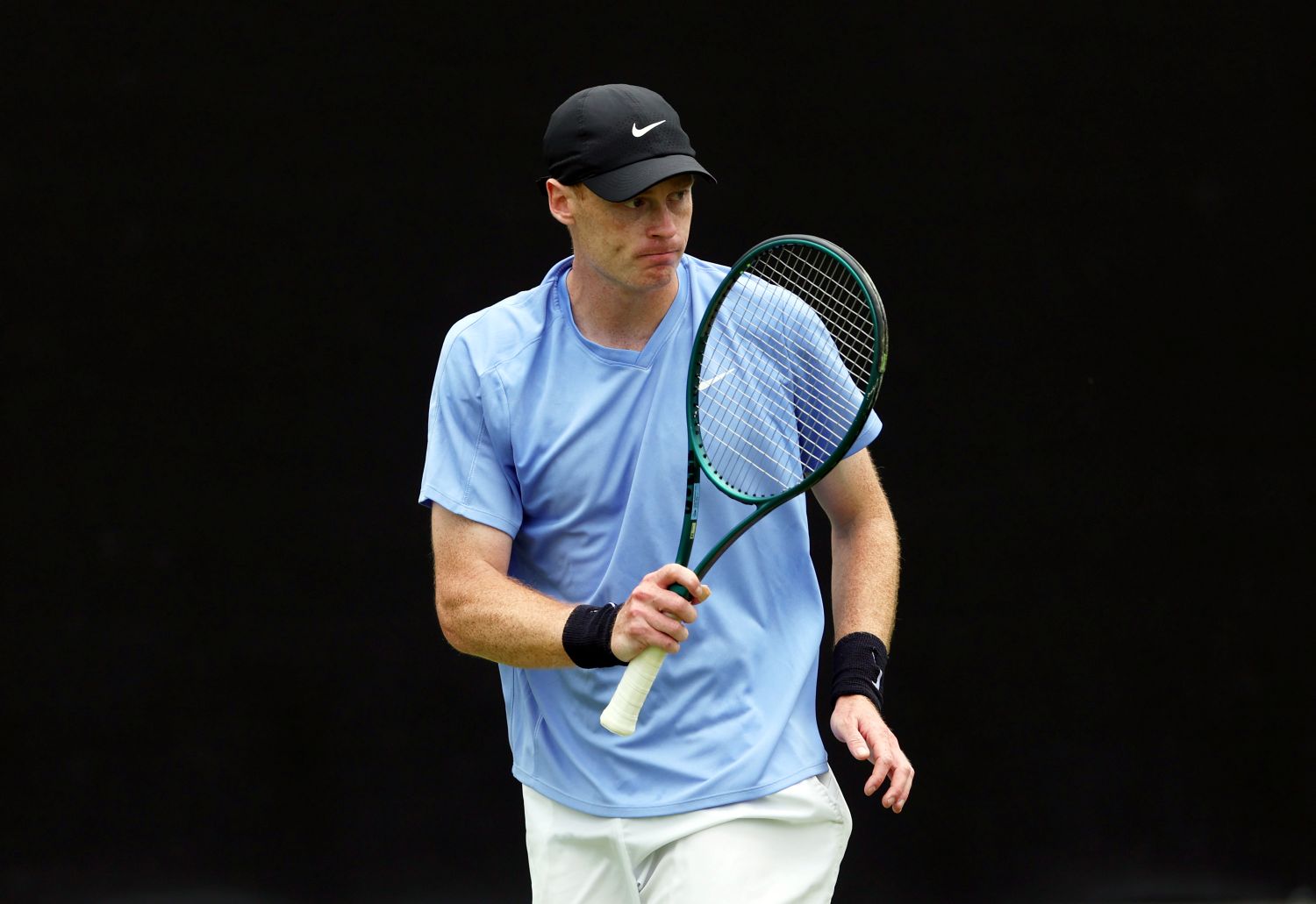 Ben Jones raising his racket in celebration at the Lexus Birmingham Open 2026