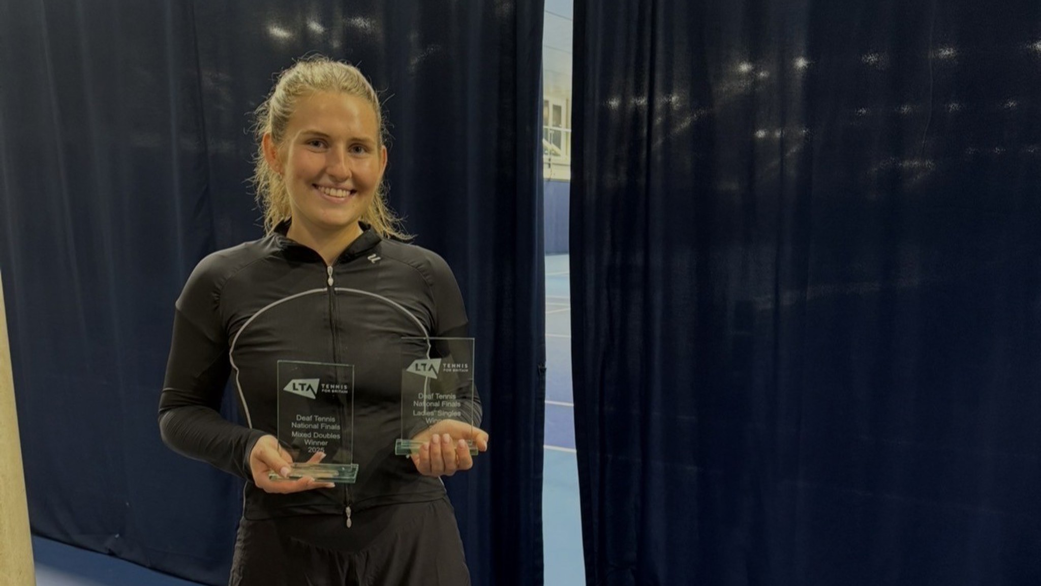 Gabby Tarasovaite reflects on the impact tennis has had on her life and the importance of the LTA deaf tennis pathway