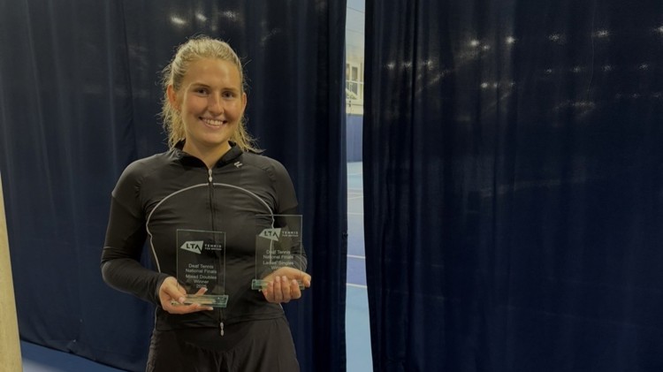 Gabby Tarasovaite reflects on the impact tennis has had on her life and the importance of the LTA deaf tennis pathway