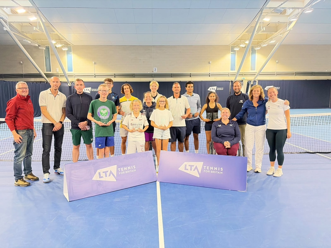 The winners and finalists gather for a group photo