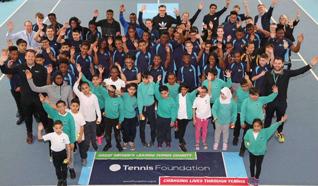Tennis Foundation group of kids