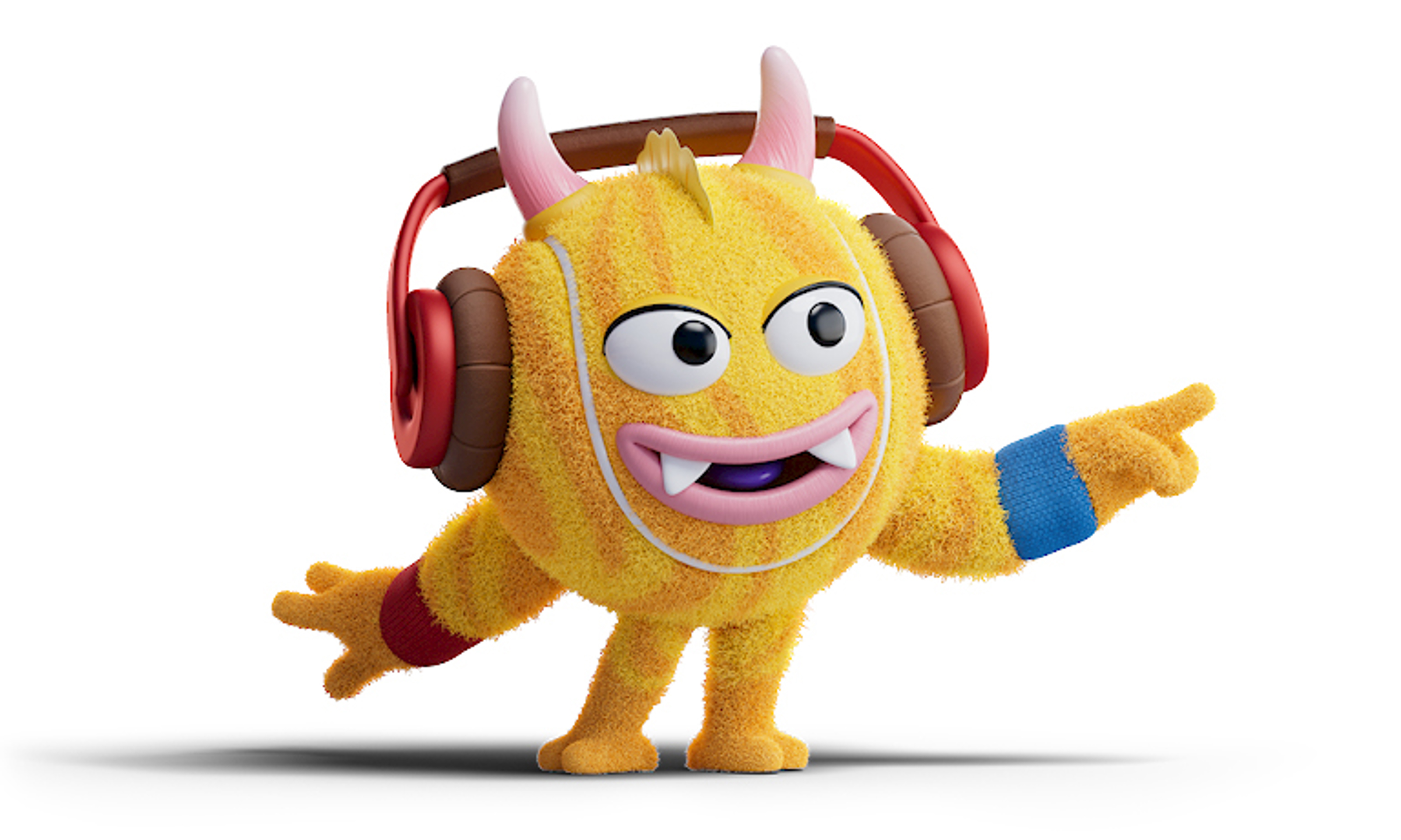 A picture of our yellow Tennisable Spin, the technical one.