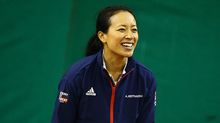 Anne Keothavong smiling