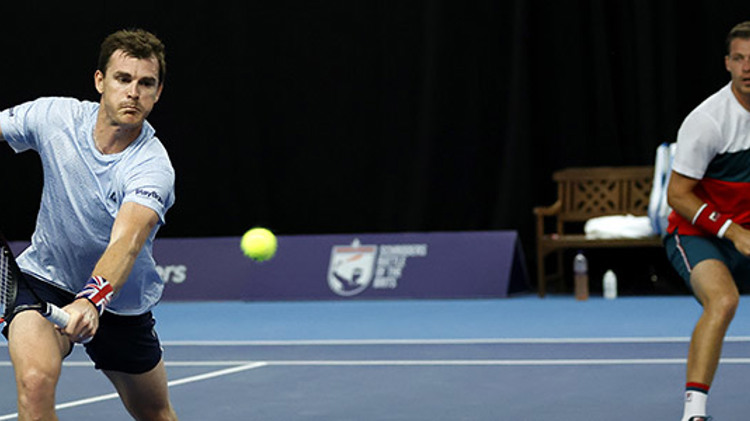 Murray and Skupski in action