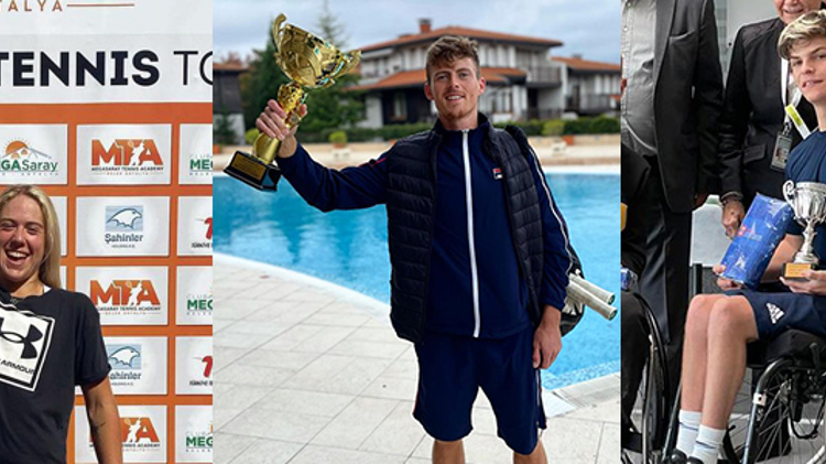 Sonay Kartal, Billy Harris and Greg Slade posing with their respective awards