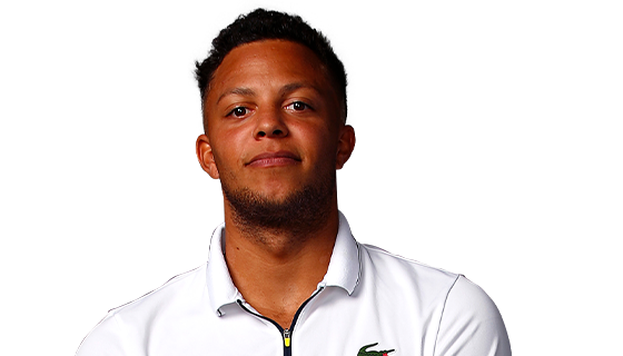 A headshot of British tennis player Jay Clarke.