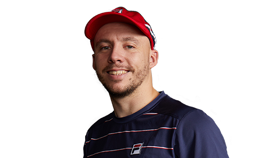 A headshot of British tennis player Andy Lapthorne.