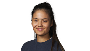 A headshot of British tennis player Emma Raducandu.